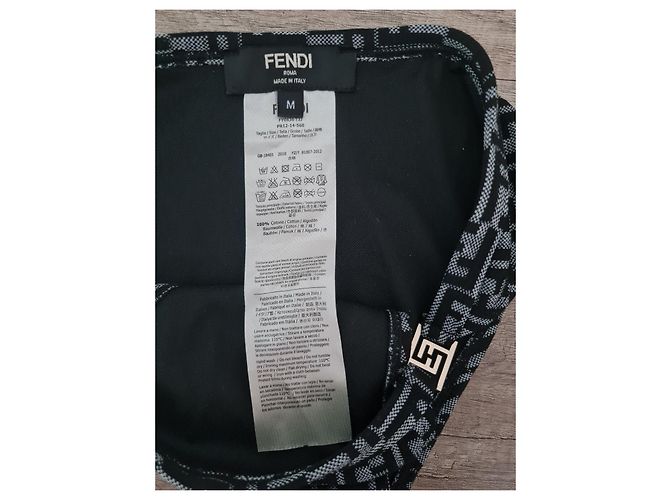 Fendi FF Monogramm Bikini-Set Schwarz Grau - Ansicht 5