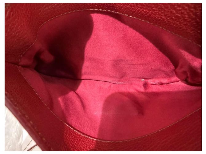 Borsa a tracolla in pelle Miu Miu Madras Rosso Arancio Arancione - vista 11