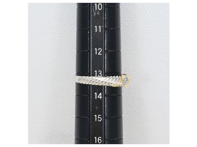 Autre Marque Anello a fascia in platino PT900 e oro giallo 18K D'oro - vista 8