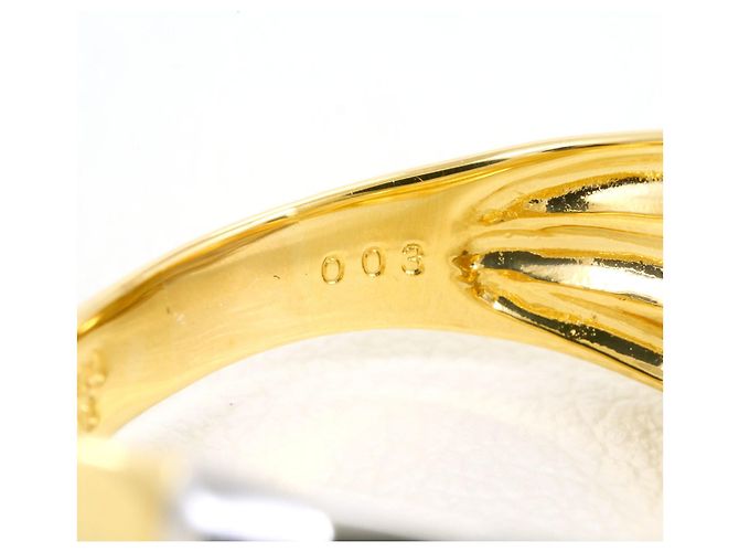 Autre Marque Anello a fascia in platino PT900 e oro giallo 18K D'oro - vista 6