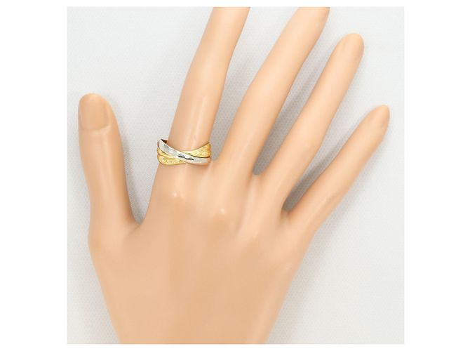 Autre Marque Anello a fascia in platino PT900 e oro giallo 18K D'oro - vista 7