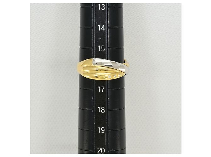 Autre Marque Anello a fascia in platino PT900 e oro giallo 18K D'oro - vista 8