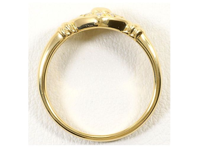 Autre Marque 18K Gelbgold-Ring mit Diamant Golden - Ansicht 3