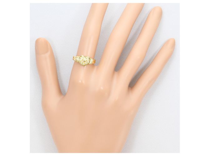 Autre Marque 18K Gelbgold-Ring mit Diamant Golden - Ansicht 7