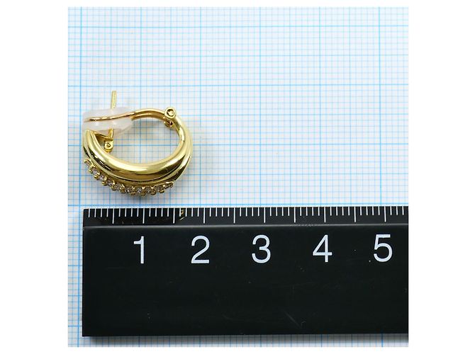 Autre Marque Orecchini a clip in oro giallo 18K e diamanti D'oro - vista 5