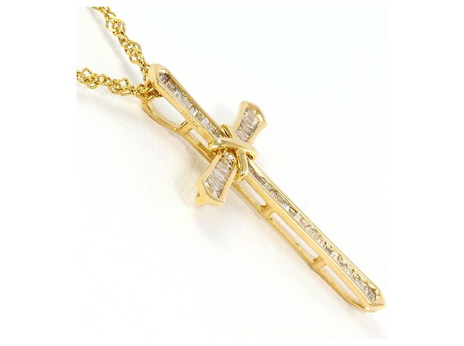 Autre Marque Collana in oro giallo 18K con diamante marrone D'oro - vista 2