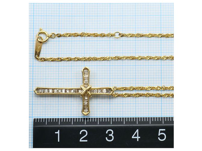 Autre Marque Collana in oro giallo 18K con diamante marrone D'oro - vista 5