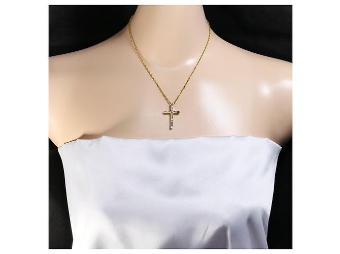 Autre Marque Collana in oro giallo 18K con diamante marrone D'oro - vista 6