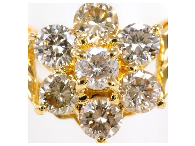 Autre Marque 18K Gelbgold-Ring mit Diamant Golden - Ansicht 2