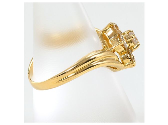 Autre Marque 18K Gelbgold-Ring mit Diamant Golden - Ansicht 3