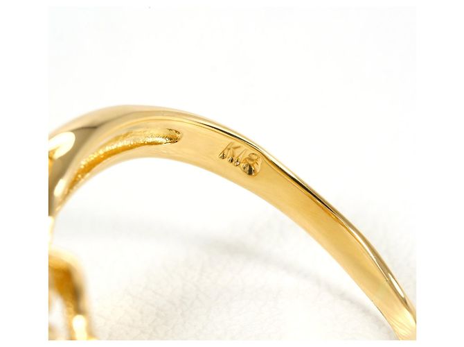 Autre Marque 18K Gelbgold-Ring mit Diamant Golden - Ansicht 5