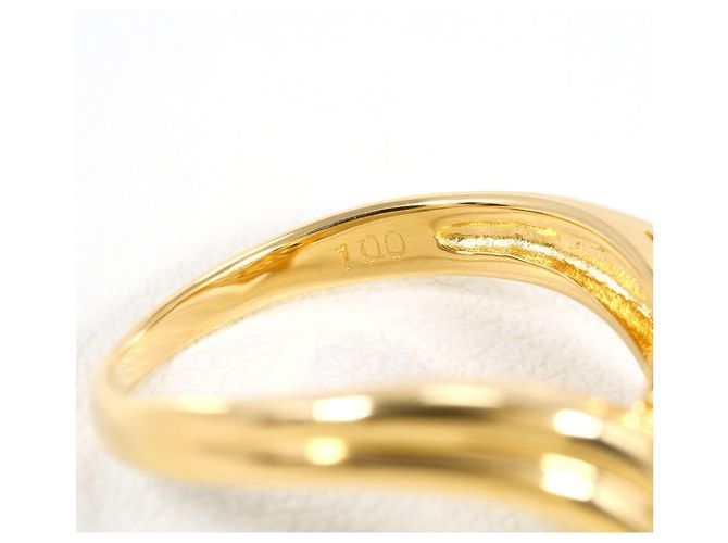 Autre Marque 18K Gelbgold-Ring mit Diamant Golden - Ansicht 6
