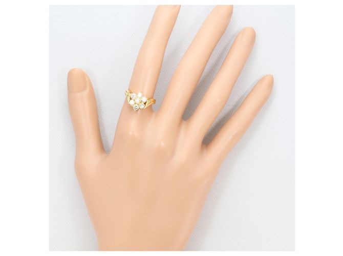 Autre Marque 18K Gelbgold-Ring mit Diamant Golden - Ansicht 7