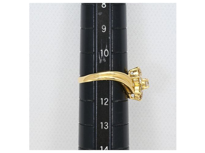 Autre Marque 18K Gelbgold-Ring mit Diamant Golden - Ansicht 8