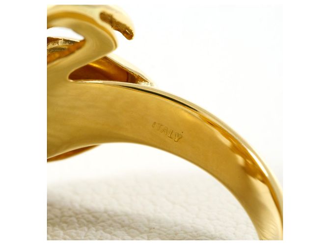 Autre Marque 18K Gelbgold-Ring mit Diamant Golden - Ansicht 6