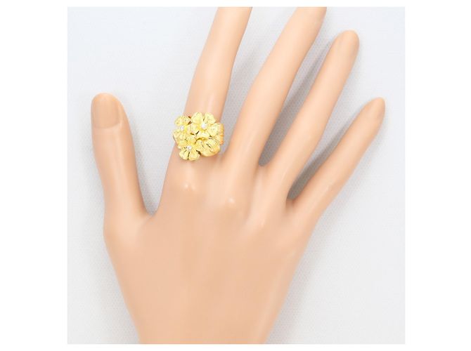 Autre Marque 18K Gelbgold-Ring mit Diamant Golden - Ansicht 7