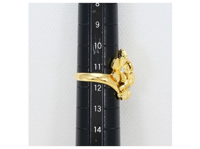 Autre Marque 18K Gelbgold-Ring mit Diamant Golden - Ansicht 8
