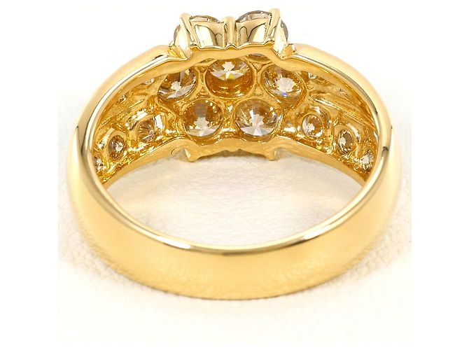 Autre Marque 18K Gelbgold-Ring mit Diamant Golden - Ansicht 4
