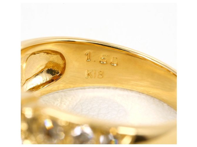 Autre Marque 18K Gelbgold-Ring mit Diamant Golden - Ansicht 5