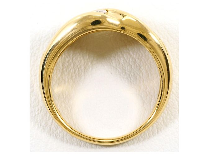 Autre Marque 18K Gelbgold-Ring mit Diamant Golden - Ansicht 3