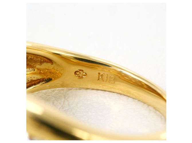 Autre Marque 18K Gelbgold-Ring mit Diamant Golden - Ansicht 5