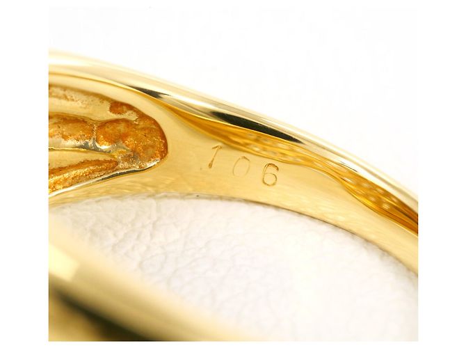 Autre Marque 18K Gelbgold-Ring mit Diamant Golden - Ansicht 6