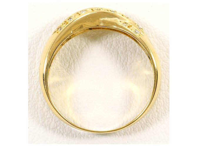 Autre Marque 18K Gelbgold-Ring mit Diamant Golden - Ansicht 3