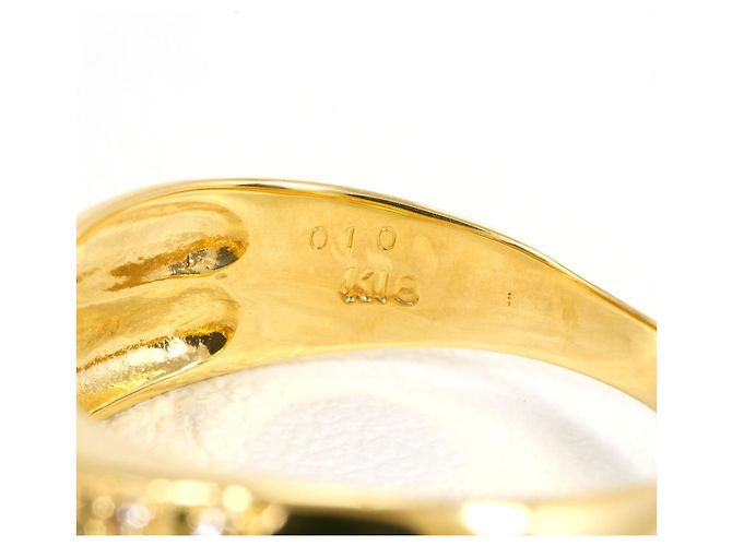Autre Marque 18K Gelbgold-Ring mit Diamant Golden - Ansicht 5