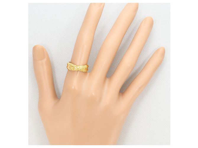Autre Marque 18K Gelbgold-Ring mit Diamant Golden - Ansicht 6