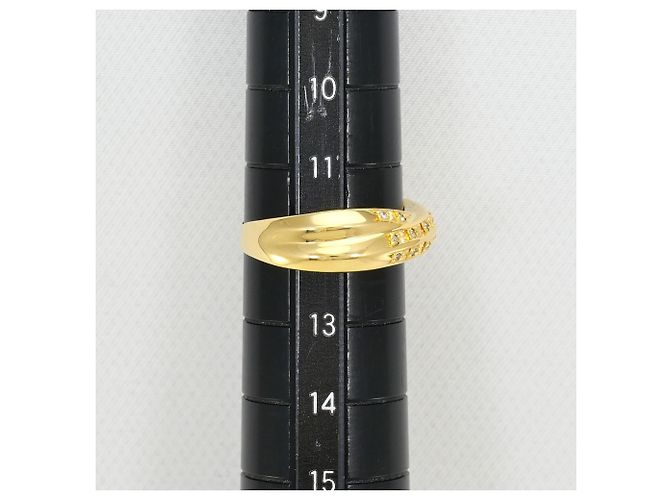 Autre Marque 18K Gelbgold-Ring mit Diamant Golden - Ansicht 7