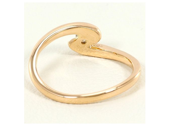 Autre Marque 18K Roségold-Ring mit Diamant Golden - Ansicht 3