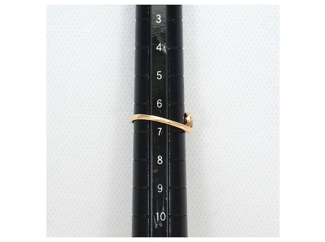 Autre Marque 18K Roségold-Ring mit Diamant Golden - Ansicht 7