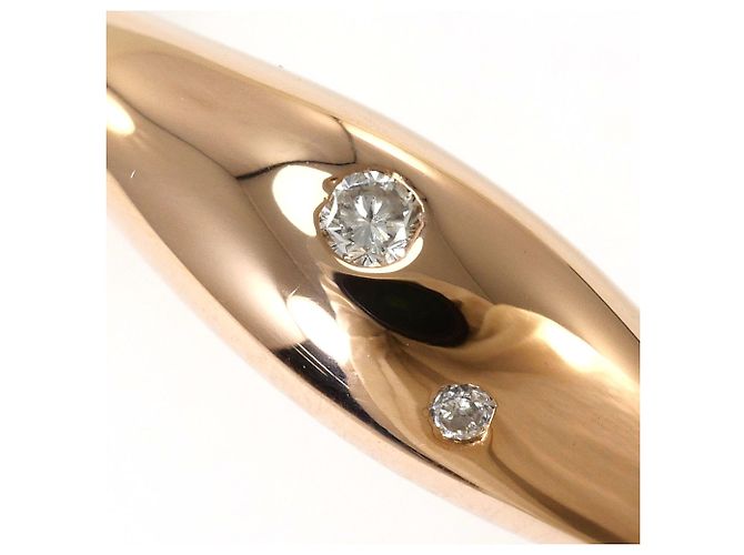 Autre Marque 18K Roségold-Ring mit Diamant Golden - Ansicht 2