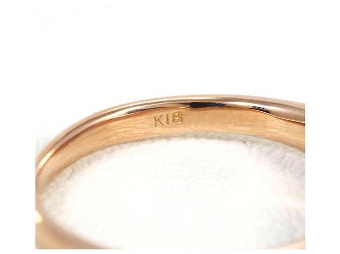 Autre Marque 18K Roségold-Ring mit Diamant Golden - Ansicht 6