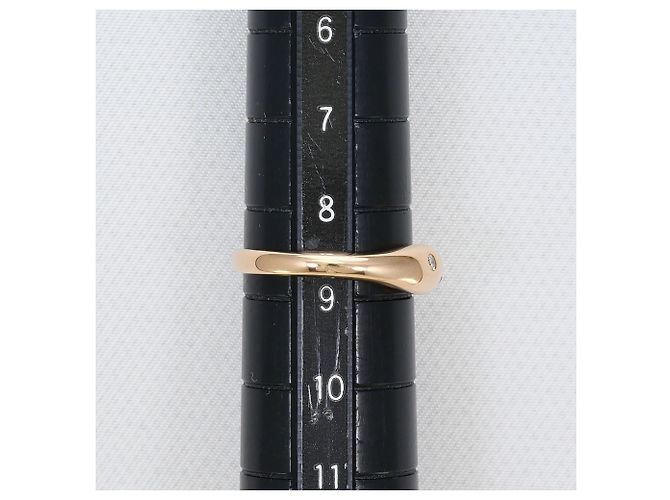 Autre Marque 18K Roségold-Ring mit Diamant Golden - Ansicht 8
