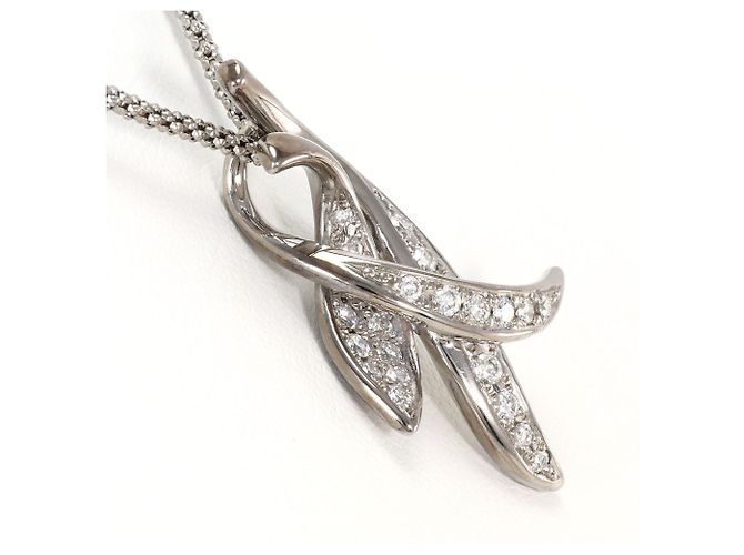 Autre Marque 18K Weißgoldkette mit Diamant Golden - Ansicht 2