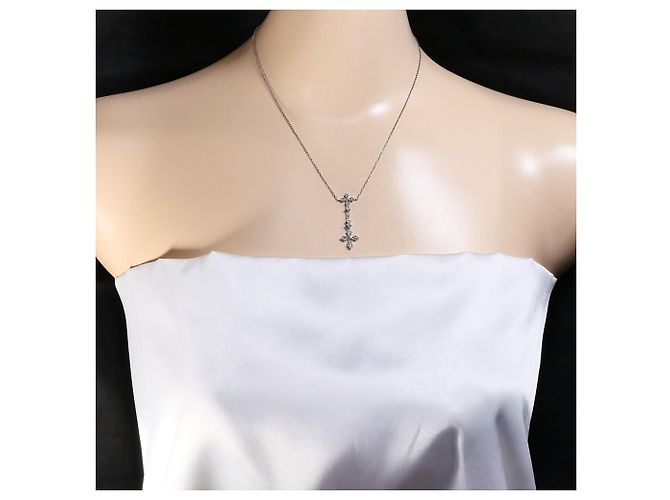 Autre Marque Collana in oro bianco 18K e diamanti D'oro - vista 6