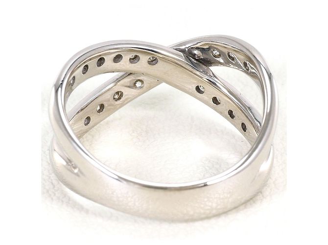 Autre Marque 18K Weißgold-Ring mit Diamant Golden - Ansicht 4