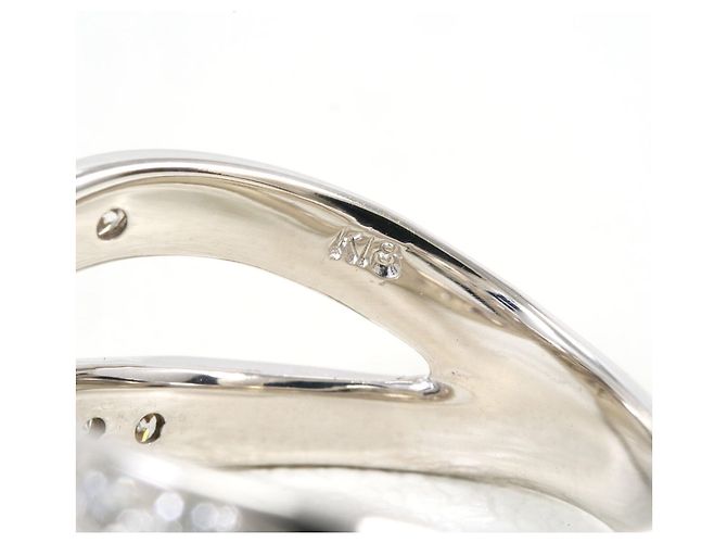 Autre Marque 18K Weißgold-Ring mit Diamant Golden - Ansicht 5