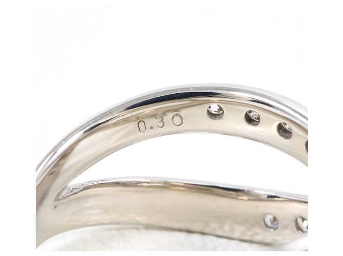 Autre Marque 18K Weißgold-Ring mit Diamant Golden - Ansicht 6