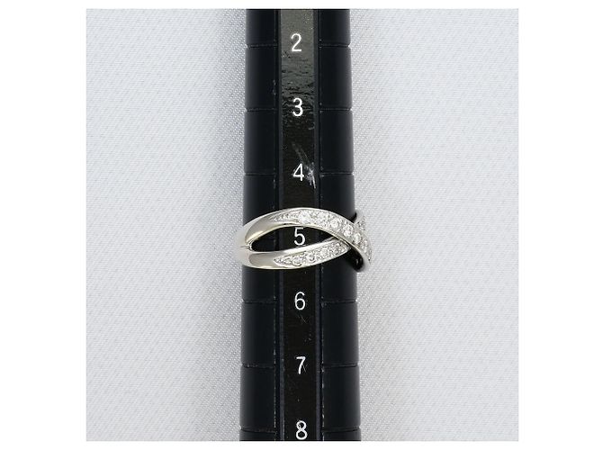 Autre Marque 18K Weißgold-Ring mit Diamant Golden - Ansicht 8