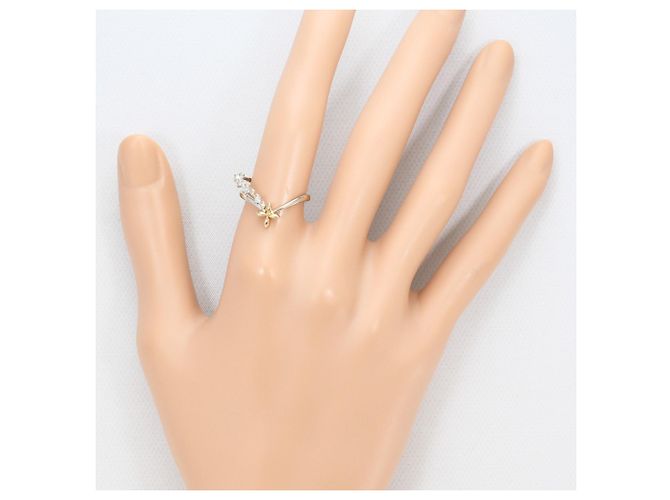 Autre Marque 18K Weiß- und Roségold Ring mit Diamant Golden - Ansicht 7
