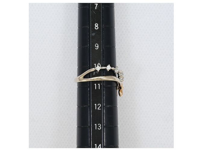 Autre Marque 18K Weiß- und Roségold Ring mit Diamant Golden - Ansicht 8