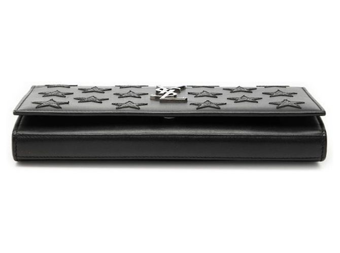 Borsa a tracolla in pelle nera Saint Laurent Nero - vista 3