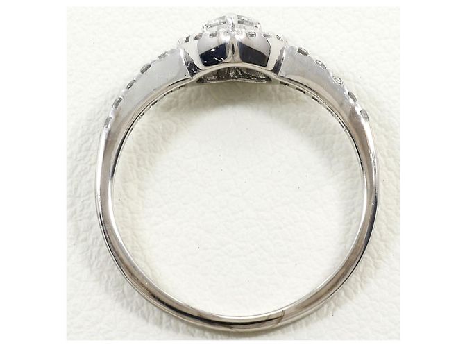 Autre Marque 14K Weißgold-Ring mit Diamant Golden - Ansicht 2