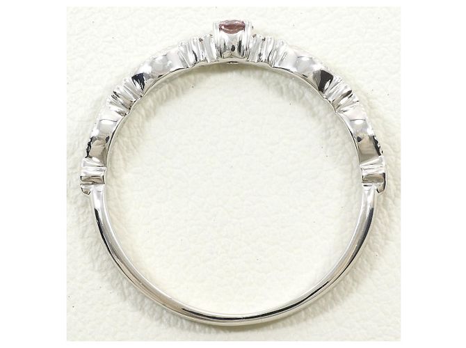 Autre Marque 18K Weißgold-Ring mit rosa Diamanten Pink Golden - Ansicht 2
