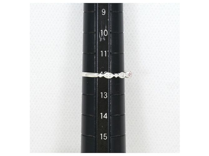 Autre Marque 18K Weißgold-Ring mit rosa Diamanten Pink Golden - Ansicht 7