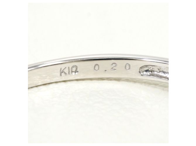Autre Marque 10K Weißgold Diamantring Golden - Ansicht 4