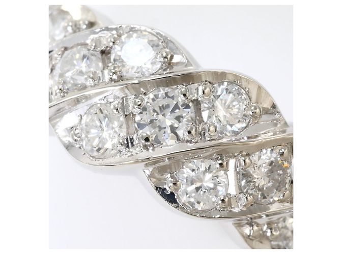 Autre Marque Platin 900 Ring mit Diamant - Ansicht 2