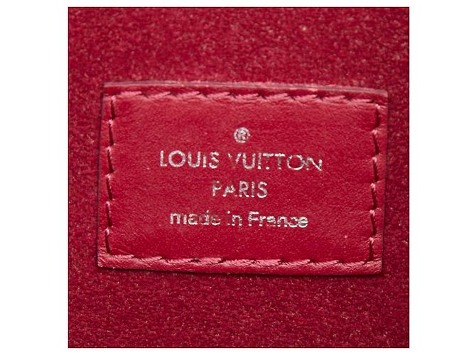 Borsa Tote Louis Vuitton Epi Neverfull MM Rosso Fuschia - vista 12